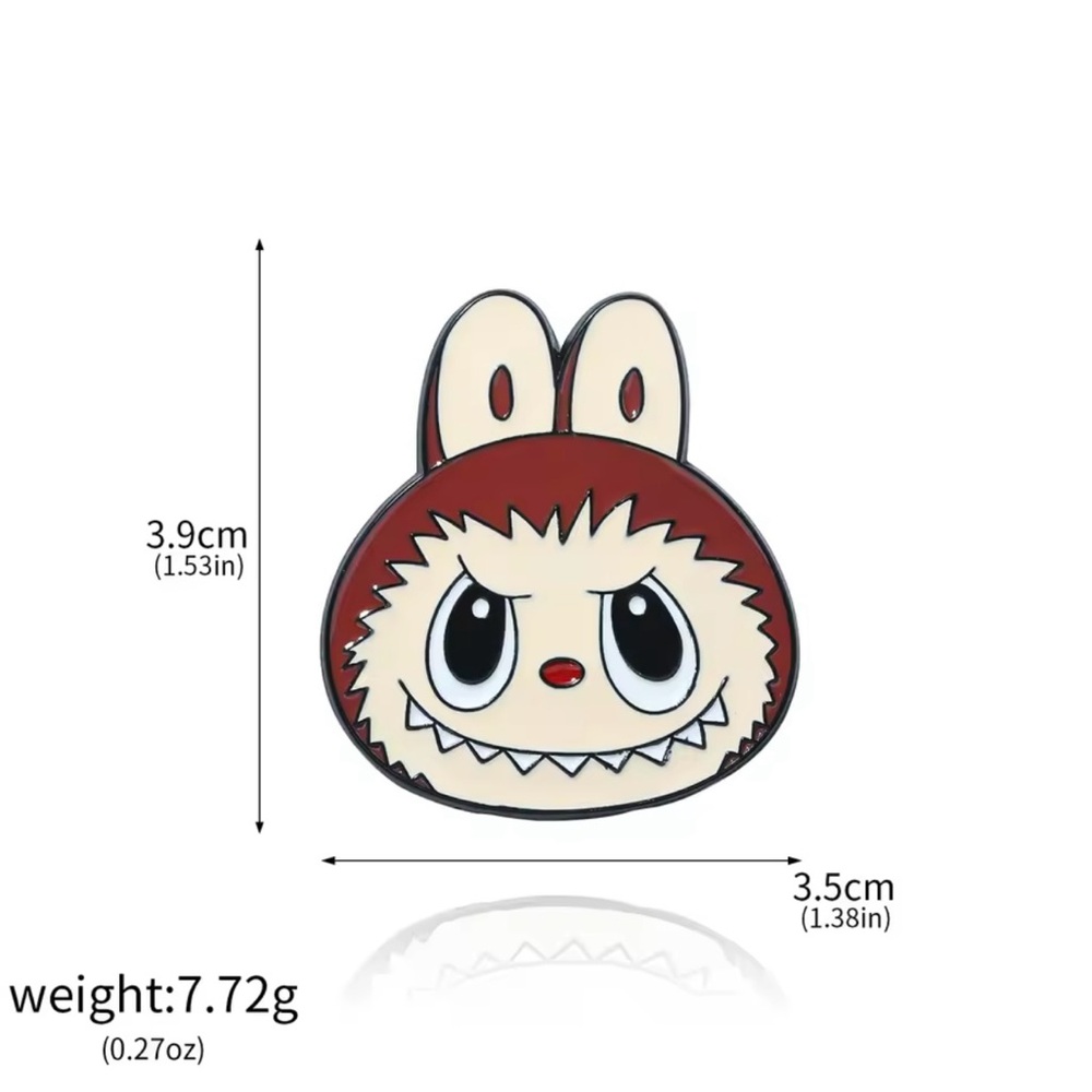 Labubu The Monsters Pin in Brown - Picture 2 of 7